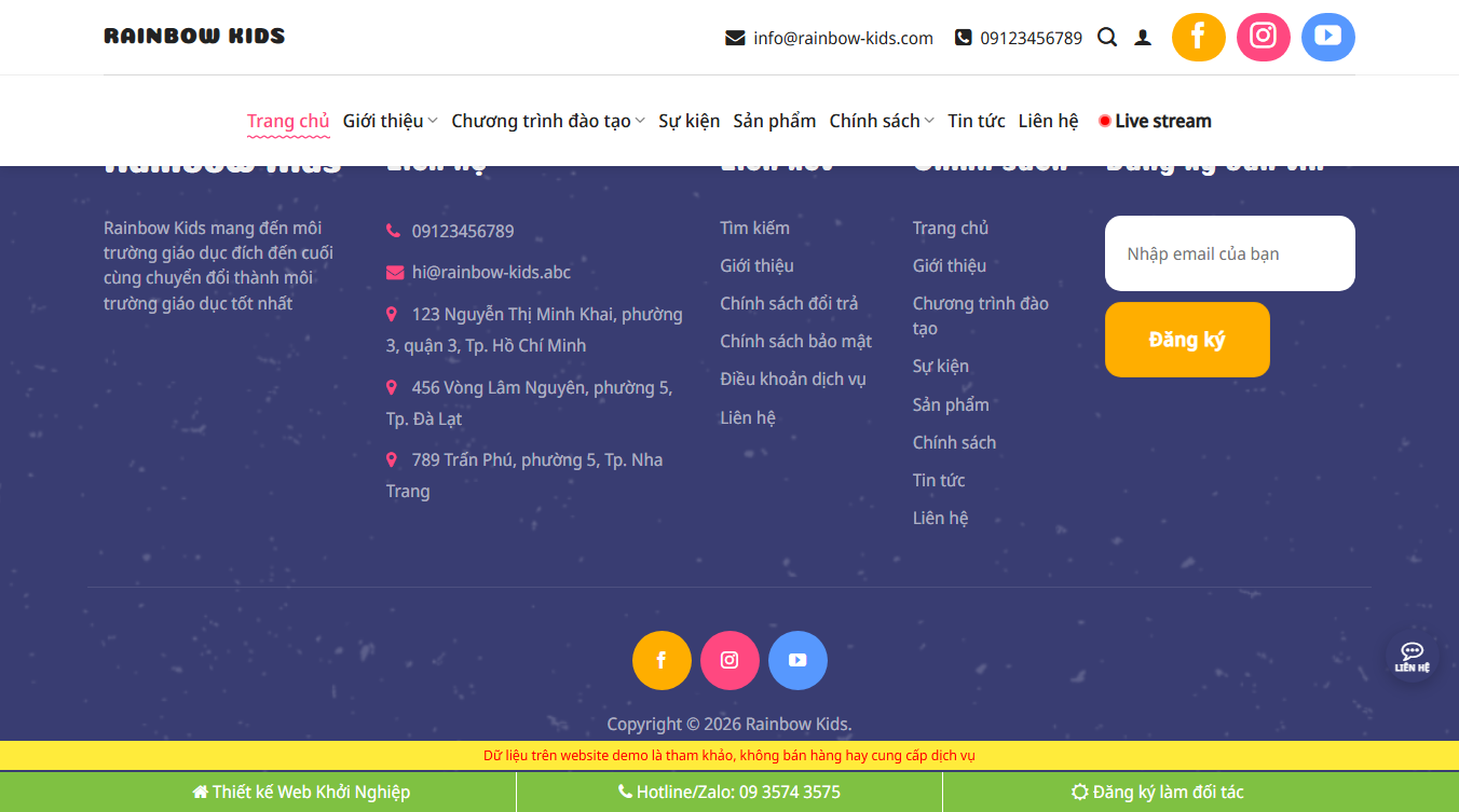 Theme WordPress trung tâm anh ngữ tiếng anh 03 - Tính năng quản lý
