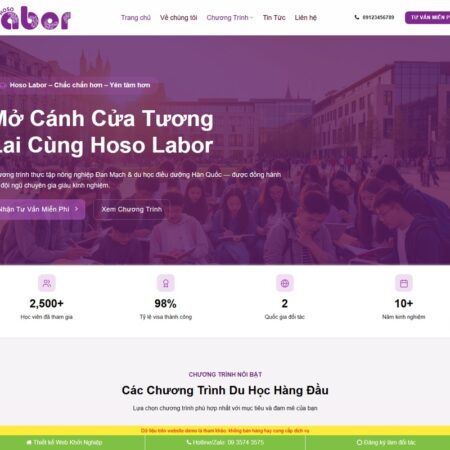 Theme wordpress trung tâm du học mẫu mới 2026