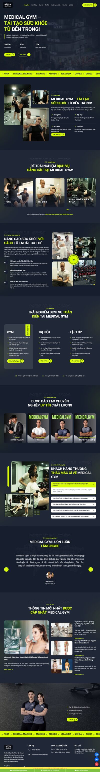 Theme wordpress trung tâm gym 02