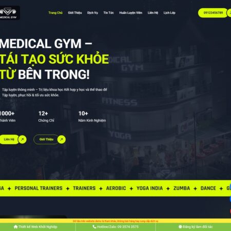 Theme wordpress trung tâm gym 02