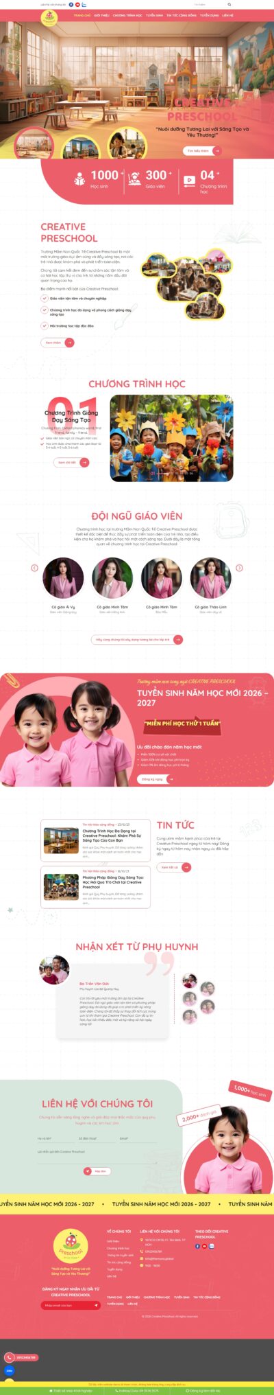 Theme wordpress trường mầm non, anh ngữ 03